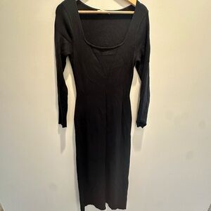 Abercrombie & Fitch Black Long Sleeve Dress
